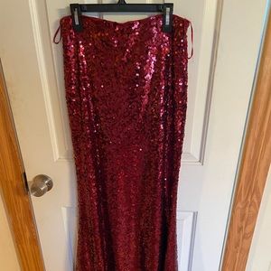 Sequin Maxi Skirt